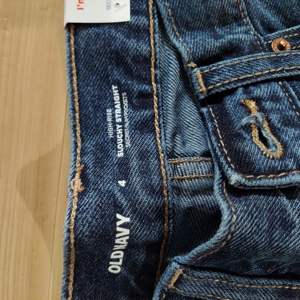 Distressed Blue Jeans - Picture 3 of 3